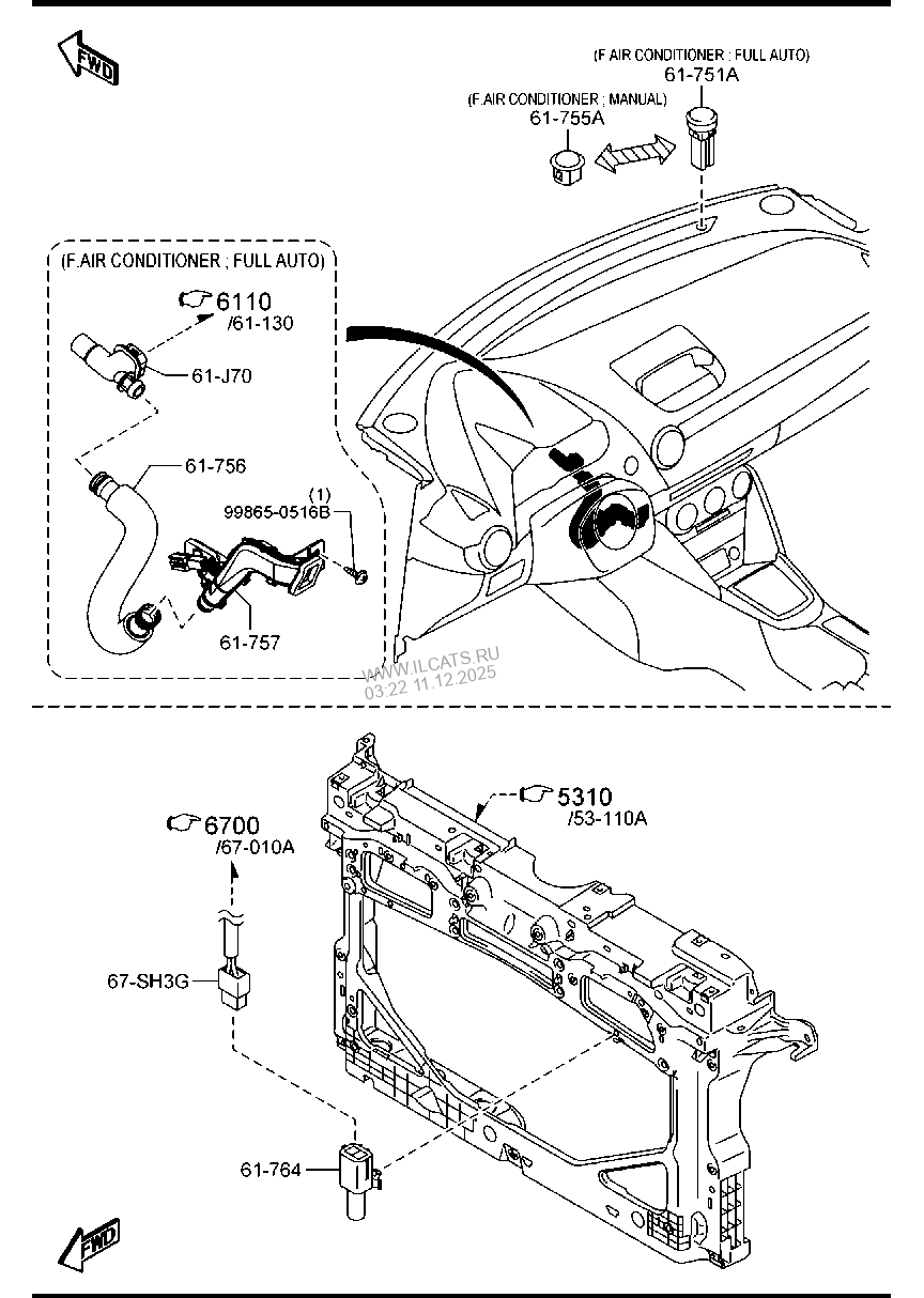 AIR CONDITIONER (DIESEL) MAZDA CX3