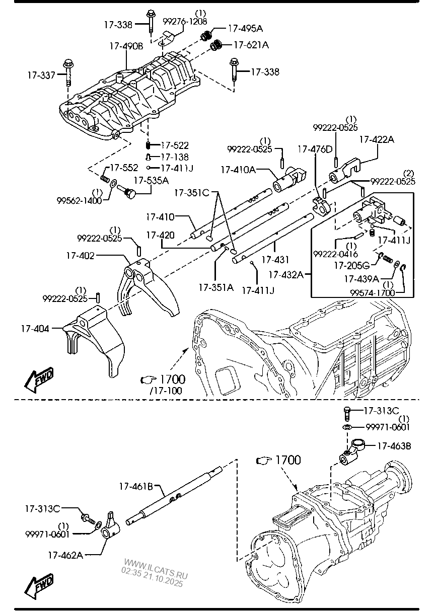 MANUAL TRANSMISSION CHANGE CONTROL SYSTEM (4X4) MAZDA BT50 MANUAL TRANSMISSION CHANGE CONTROL SYSTEM (4X4) MAZDA BT50