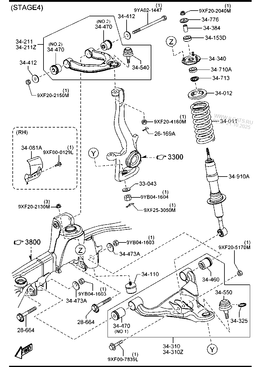 FRONT SUSPENSION MECHANISMS (4X2) MAZDA BT50 FRONT SUSPENSION MECHANISMS (4X2) MAZDA BT50
