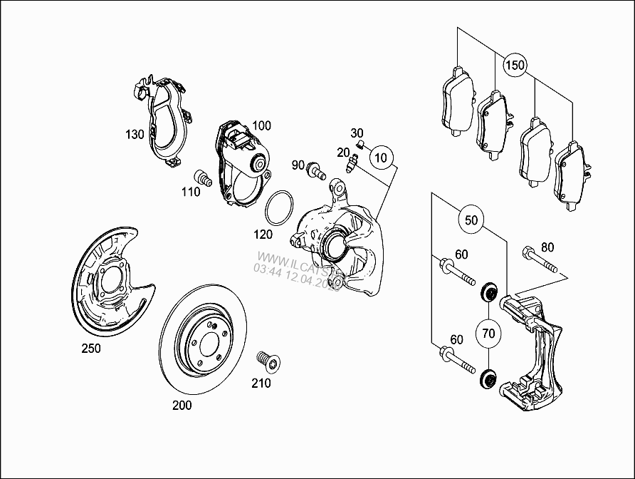 УСИЛИТЕЛЬ ТОРМОЗНОГО ПРИВОДА MERCEDES C 350 E 4MATIC&(205054)