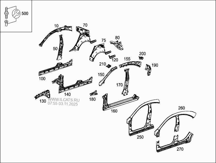 SIDE PANELS MERCEDES CLA 250&(117344)