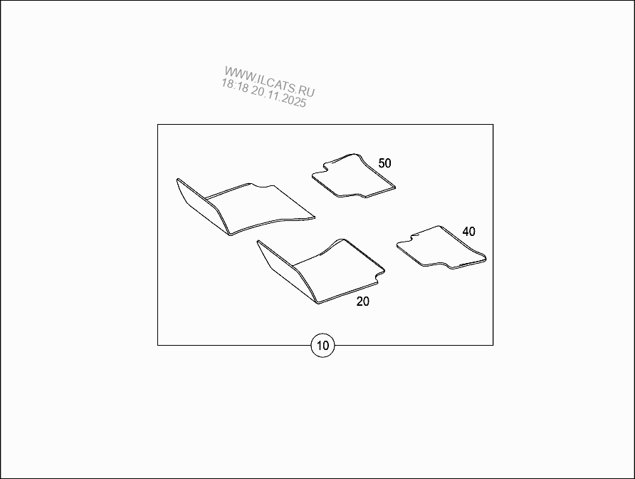 FLOOR MATS MERCEDES CLA 250 SPORT 4MATIC&(117951)