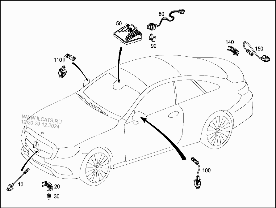 CAMERA MERCEDES E 400 4MATIC&(238366)