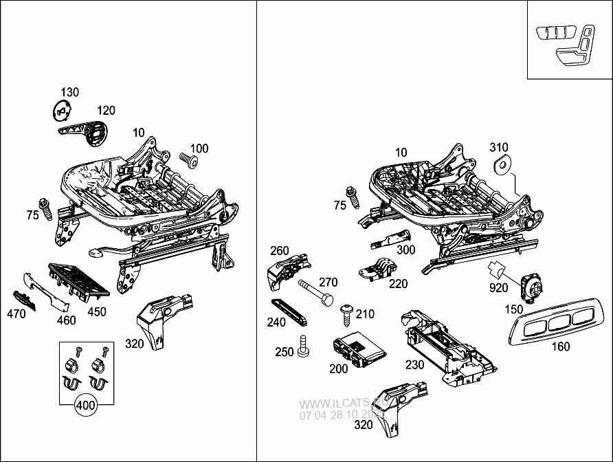 SEAT ADJUSTMENT MERCEDES CLA 220 CDI&(117303)