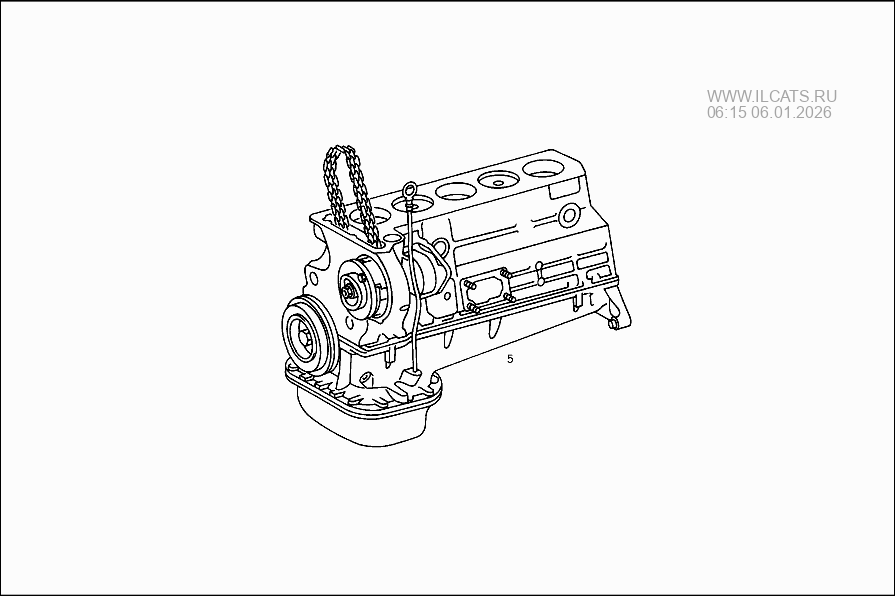 BASIC ENGINE MERCEDES 300 D&(123105)