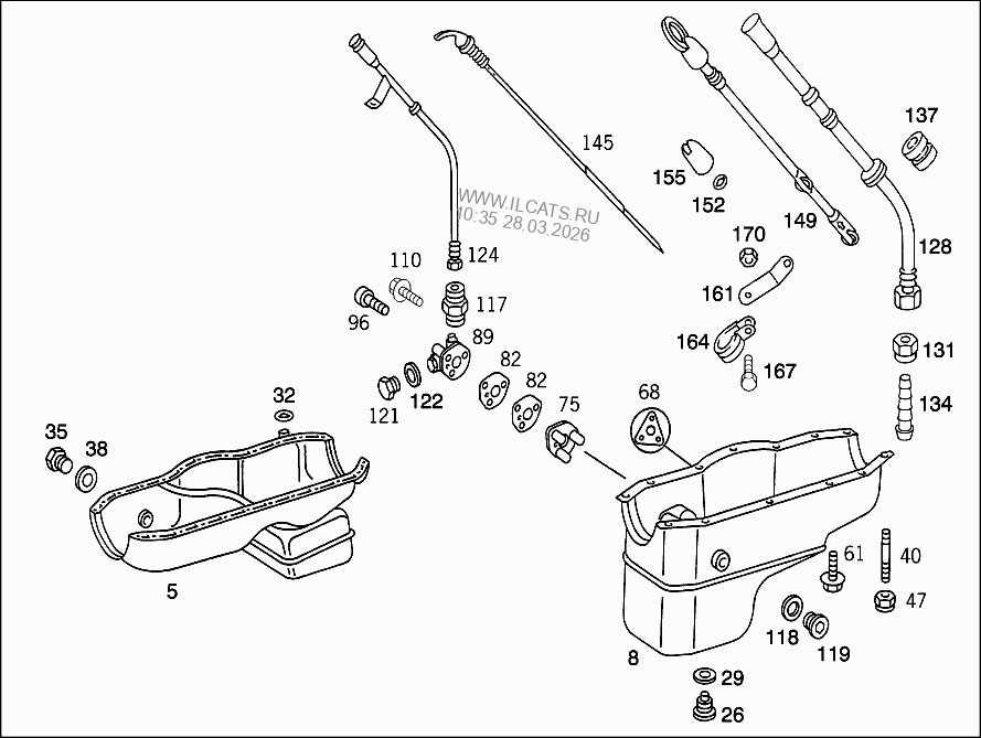 CYLINDER CRANKCASE,COVER,GASKET KIT MERCEDES 2224 K/6X4&(385397)