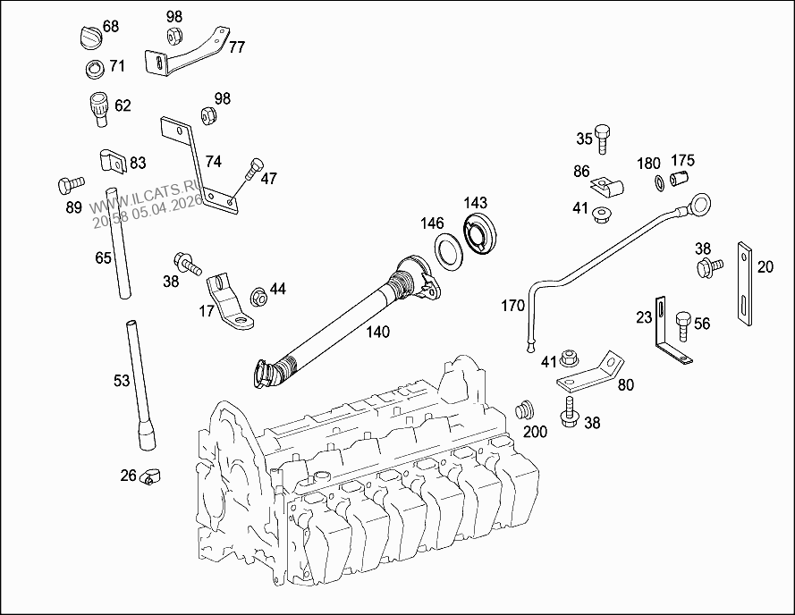 РЕМКОМПЛЕКТ ДЛЯ ДВИГАТЕЛЯ MERCEDES 1835 LS - 1843 LS&(375408)