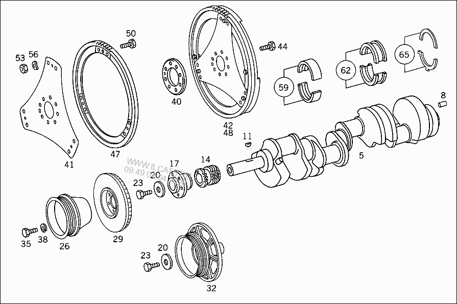 БАЛАНСИРНЫЙ ВАЛ MERCEDES OM628&(628963)