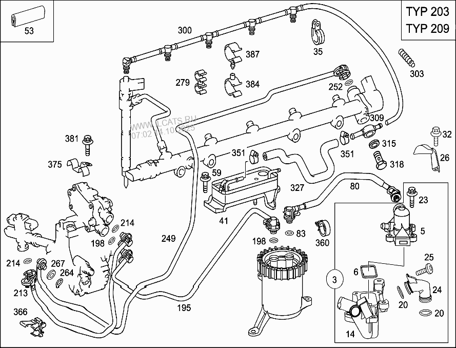 FUEL FILTER,LINES AND THERMOSTAT MERCEDES G 270 CDI&(463323) mercedes benz r350 diagrams 