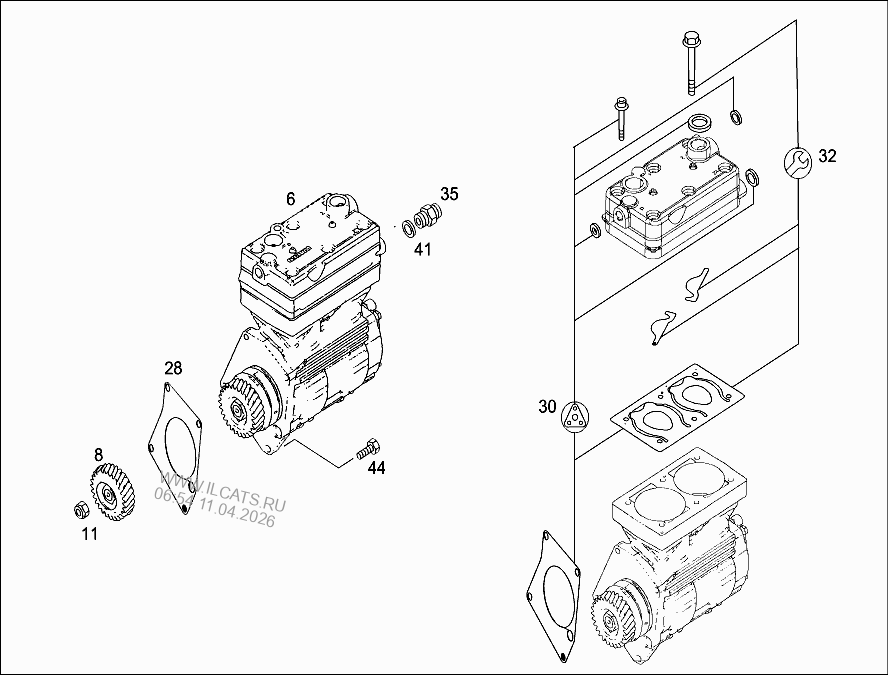 НАВЕСН. ДЕТАЛИ НАСОСА ГУР MERCEDES OM642&(642870)