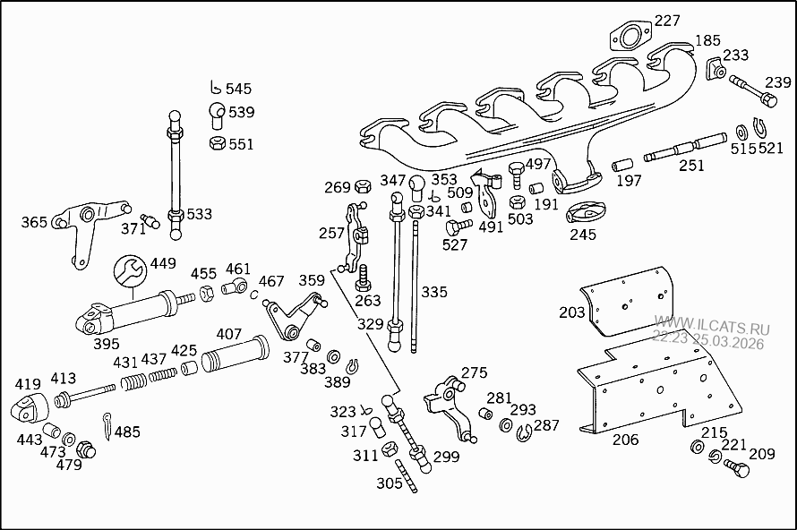РЕЦИРКУЛЯЦИЯ ОГ MERCEDES 32.. L&(964045)