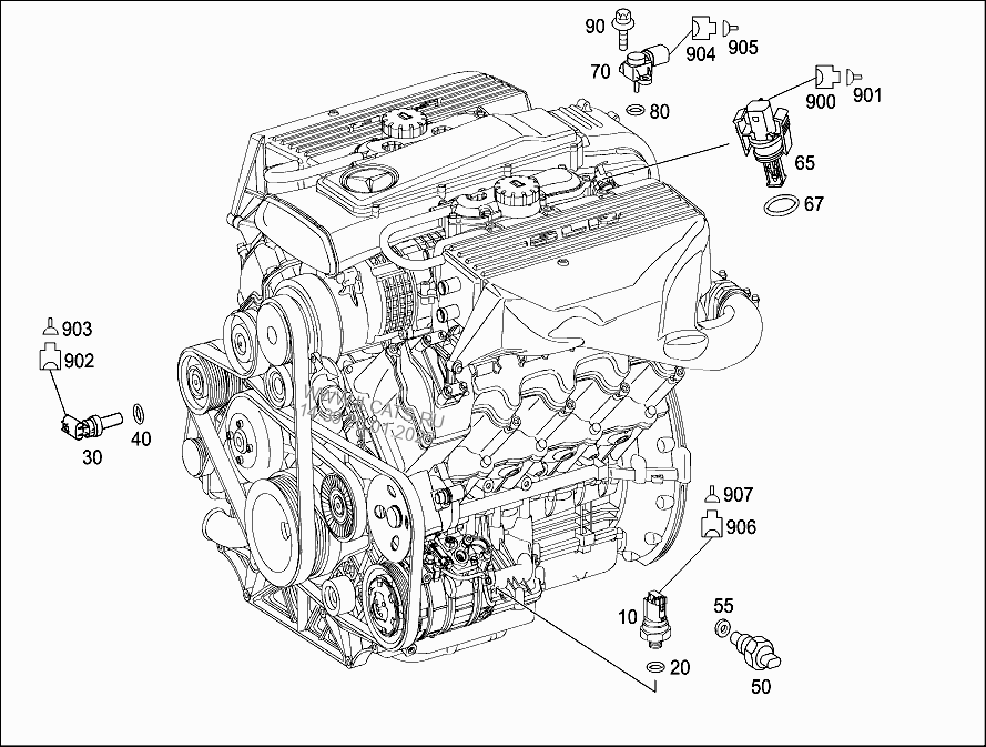 Двигатель mercedes m155