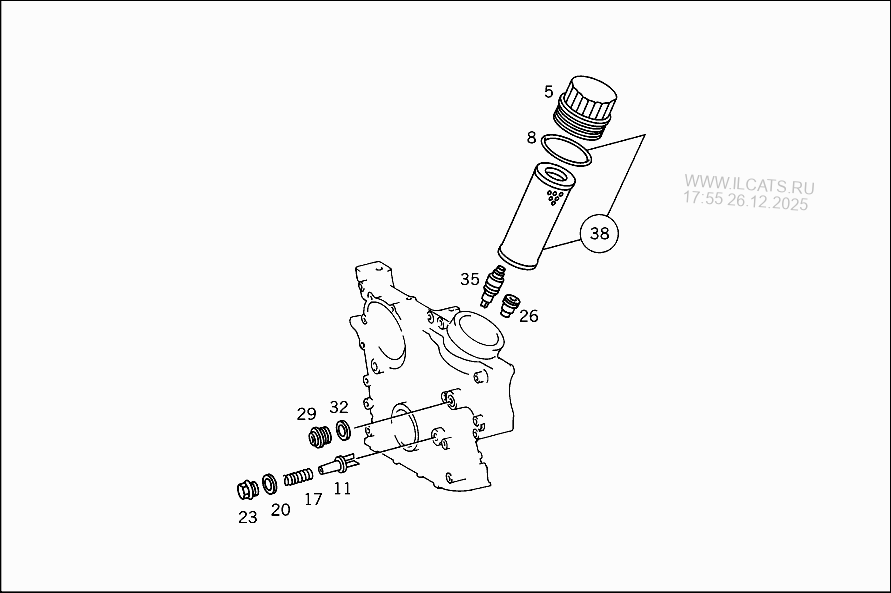 OIL FILTER MERCEDES M111 E20 EVO ML&(111955)