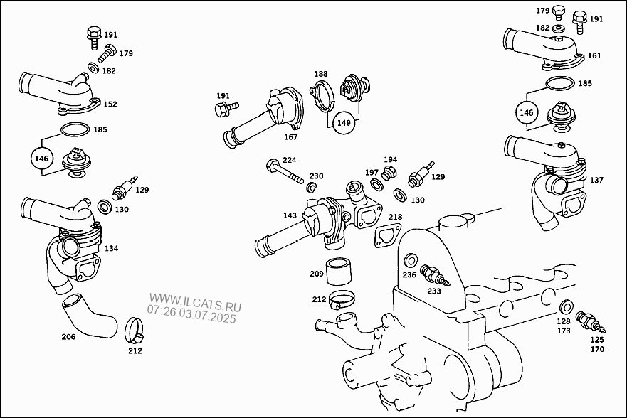 Water Pump Mercedes 300 Cd Usa Nbsp