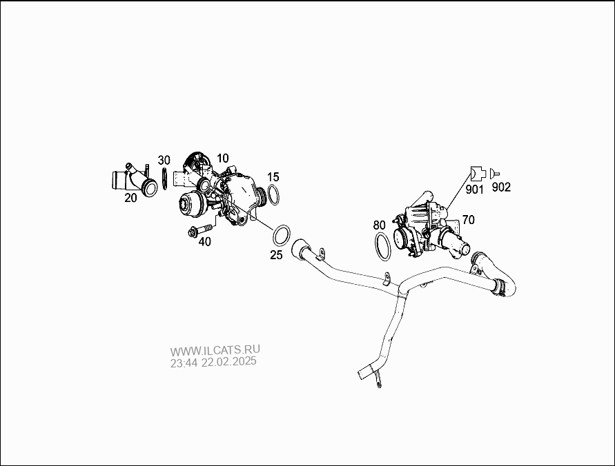 Water Pump Mercedes B 180 Nbsp 246242