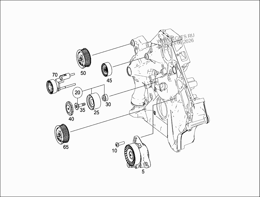 BELT TIGHTENER MERCEDES C 63 AMG 204277 