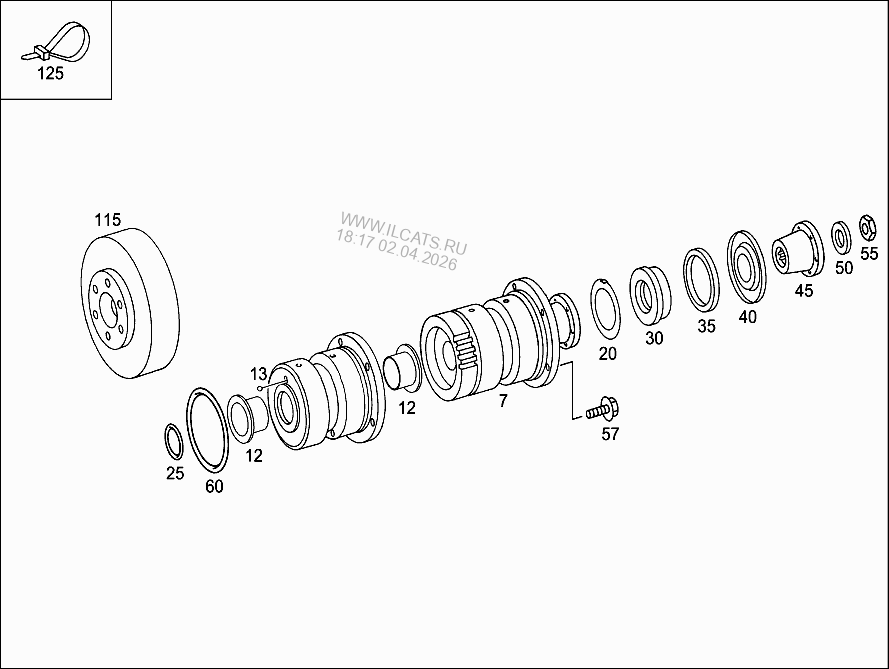ГИДРОНАСОС MERCEDES U 400&(405125)
