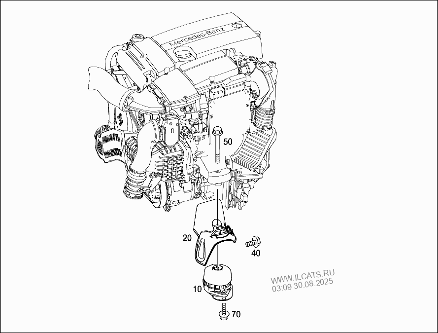 ENGINE SUSPENSION MERCEDES E 300 BLUE EFFICIENCY&(207455)