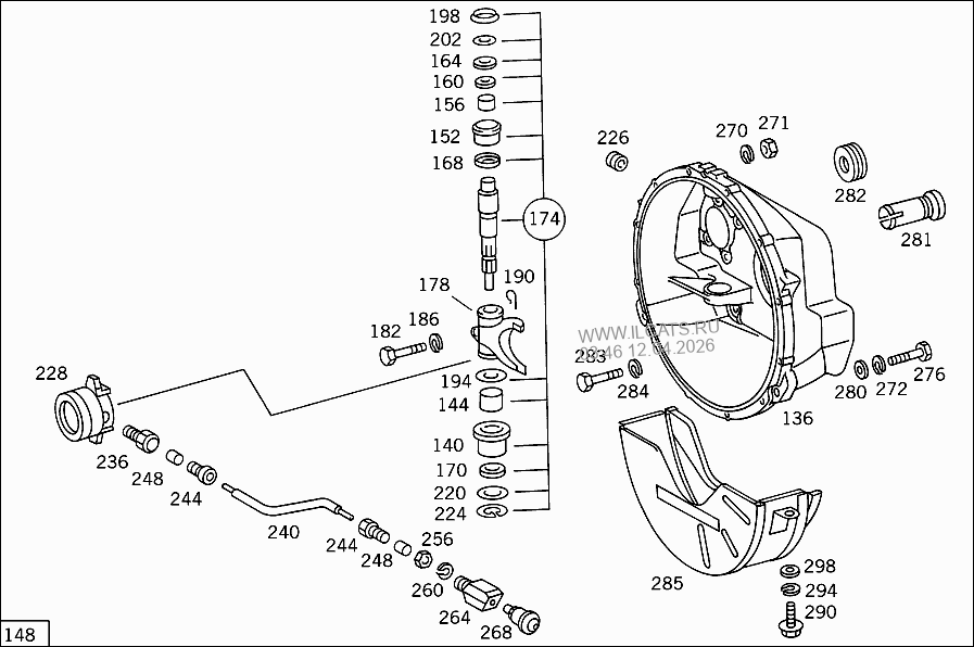 СЦЕПЛЕНИЕ MERCEDES 18.. K&(964200)