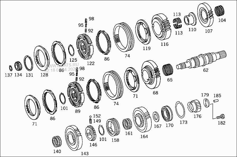 КОРПУС КП И КРЫШКА MERCEDES 3238,3244,3250,3253&(625130)