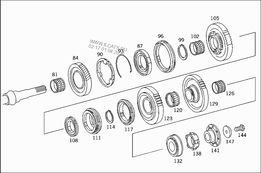 КОРПУС КП И КРЫШКА MERCEDES 3340,3340S,3340K,3344, 3344S,3344K,4140 ...