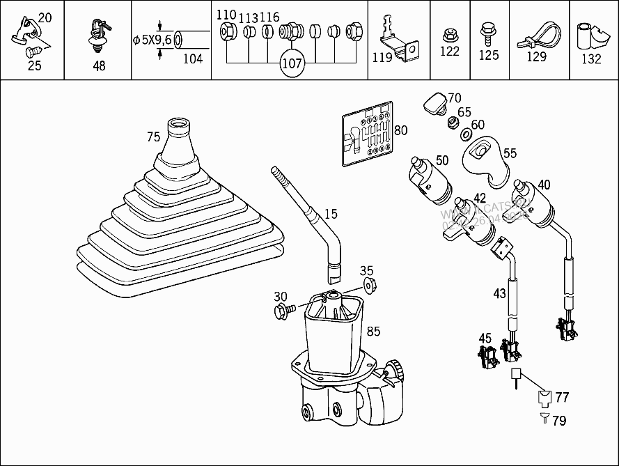 ГИДРАВЛИЧЕСКОЕ ПЕРЕКЛЮЧЕНИЕ MERCEDES 2628 - 2633&(950642)