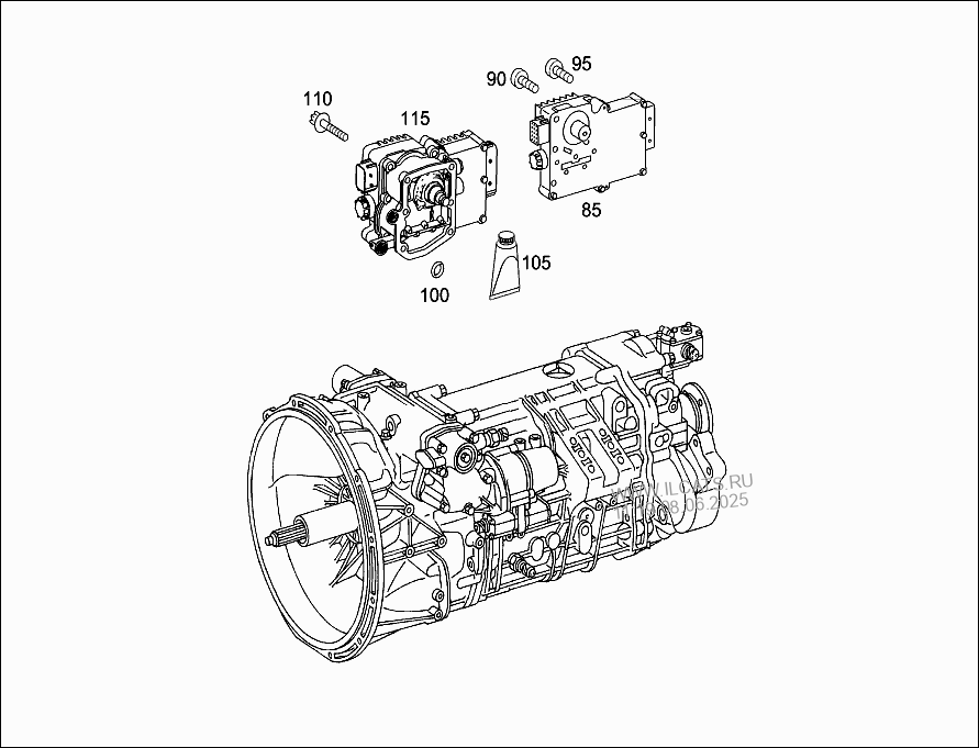 Кпп мерседес актрос схема