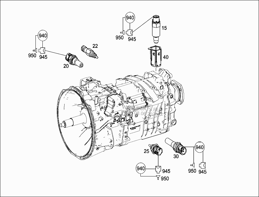 Кпп мерседес актрос схема
