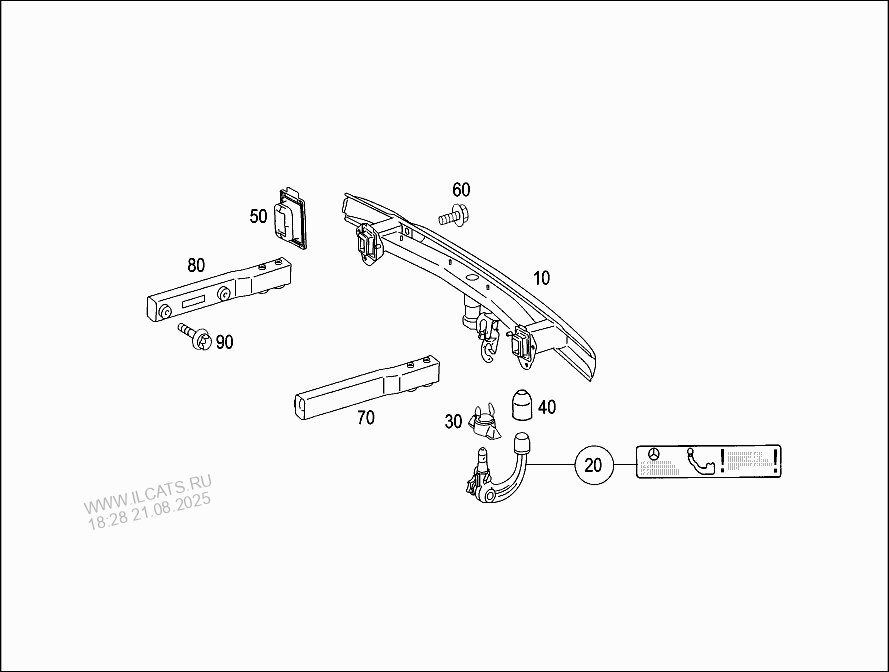 Trailer Coupling Mercedes B 0 Nbsp