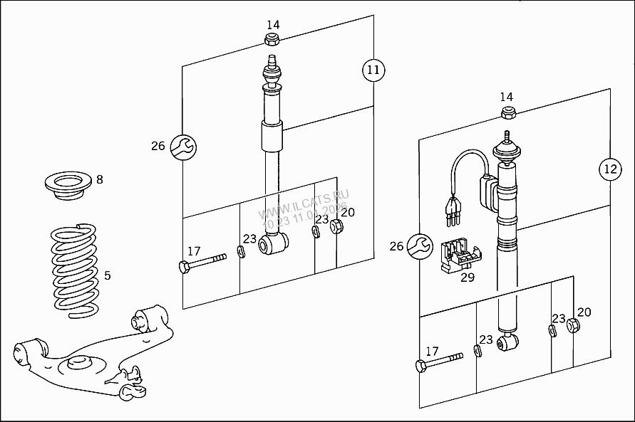 FRONT SPRINGS AND SUSPENSION WITH,OR LESS,ADAPTIVE DAMPING SYSTEM
