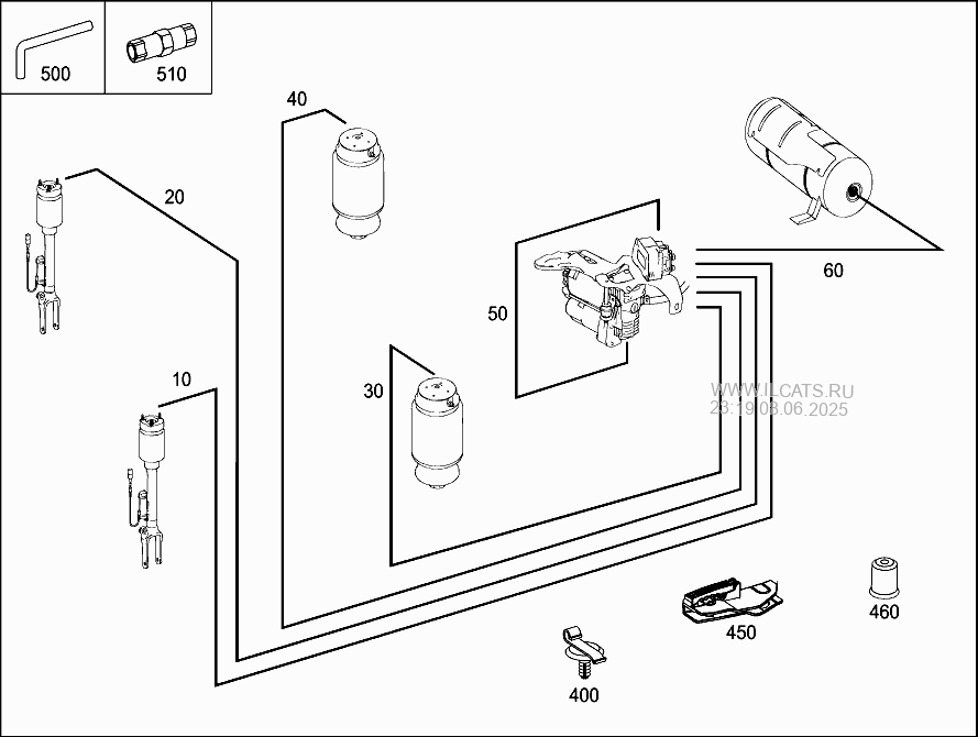 Калибровка пневмоподвески мерседес w166