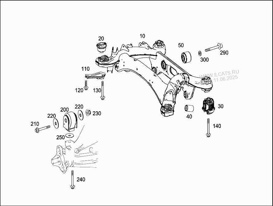 Подвеска w204 схема