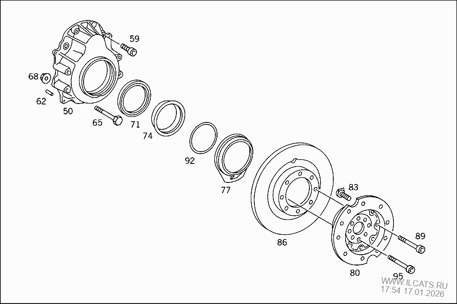 WHEEL HUB DRIVE,LEFT MERCEDES TM 170&(435160)