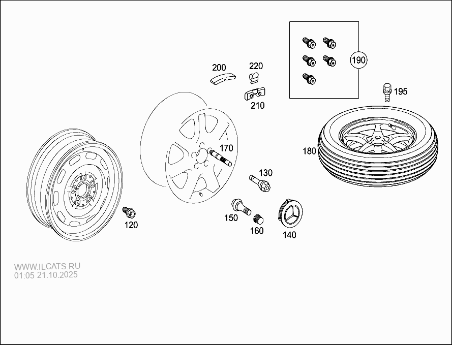 WHEELS MERCEDES SLK 230 KOMPRESSOR&(170449)
