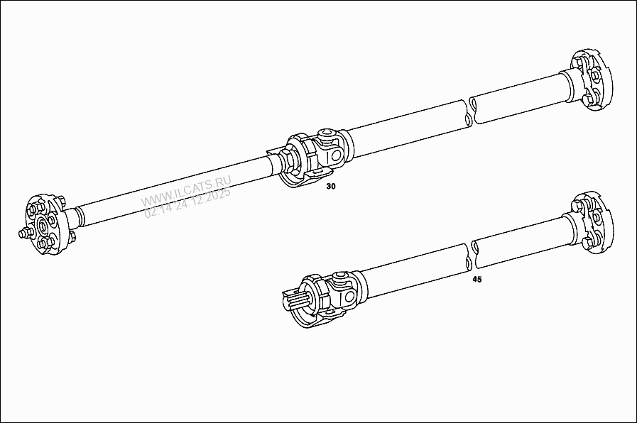 PROPELLER SHAFT MERCEDES 450 SE&(116032)