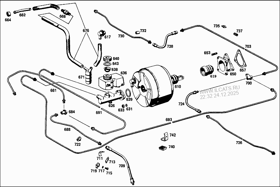 BRAKES MERCEDES 220 SEB&(111014)