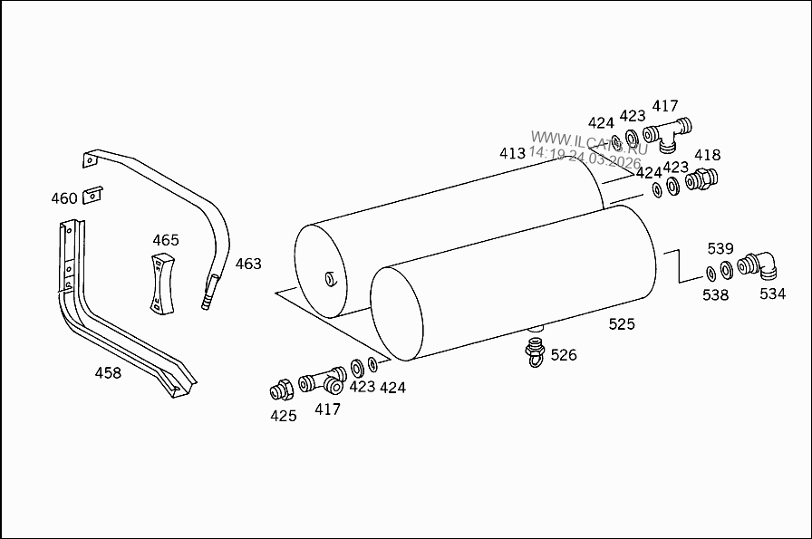 Схема пневмоподвески мерседес 2429 - фото