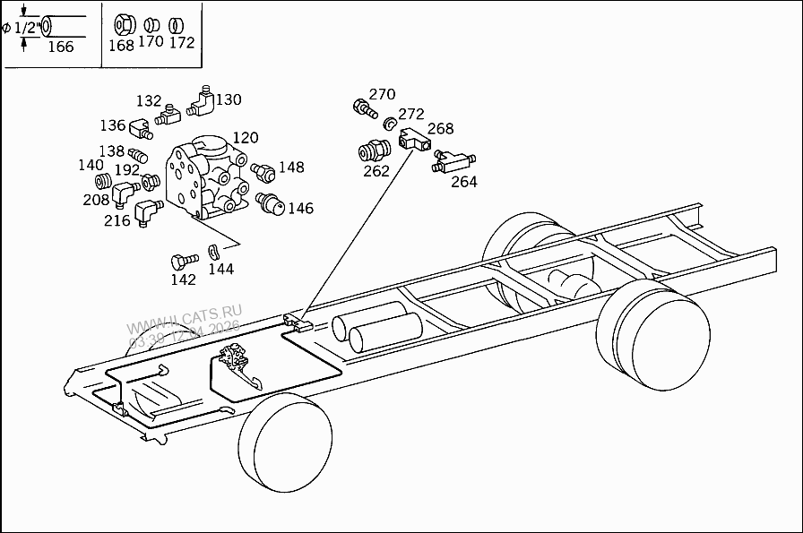 УСИЛИТЕЛЬ ТОРМОЗНОГО ПРИВОДА MERCEDES E 240 JAPAN&(210061)