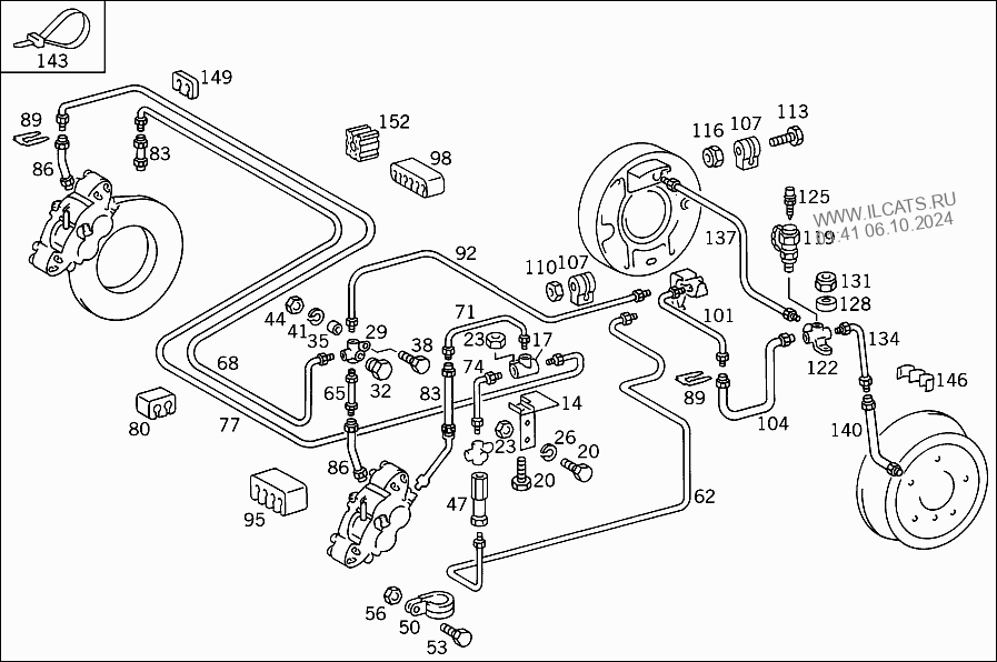 Прокачка тормозов мерседес w202