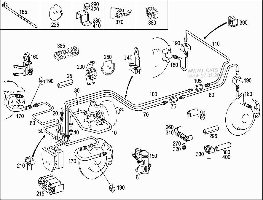 Схема тормозной системы мерседес w210