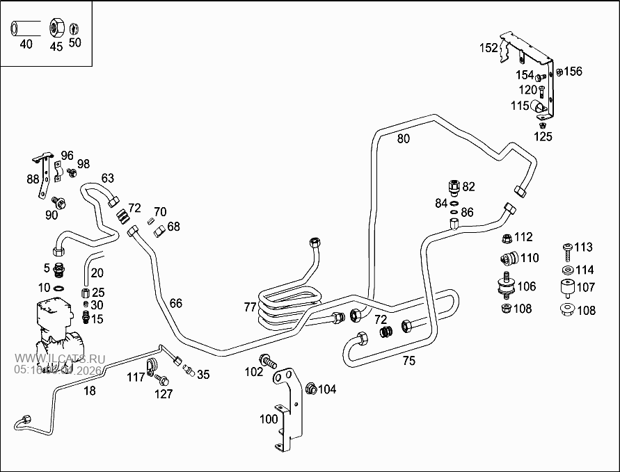 8-MM/6-MM COMPRESSED AIR LINES MERCEDES 25XX S/6X4&(397155)