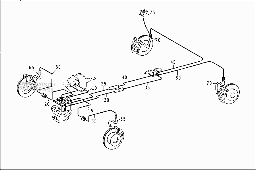 Тормозная система мерседес 814 схема