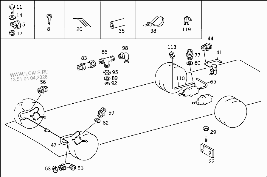 НОЖНОЙ СТОЯНОЧНЫЙ ТОРМОЗ MERCEDES C 200 DIESEL&(202180)
