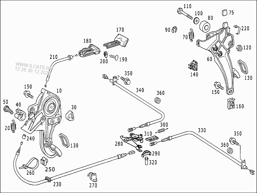 FOOT OPERATED PARKING BRAKE MERCEDES E 320&(210065)