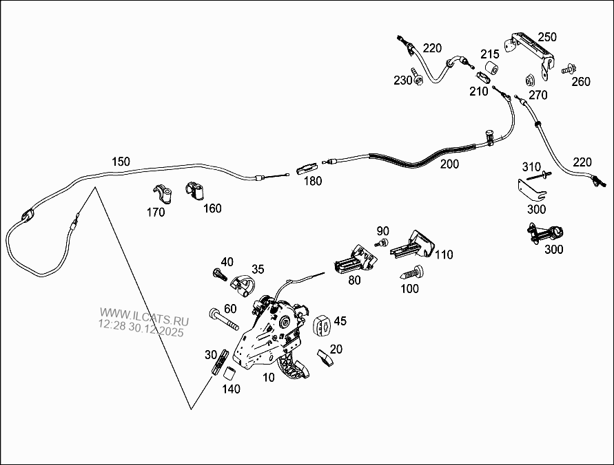 FOOT OPERATED PARKING BRAKE MERCEDES E 350 CGI&(212057)