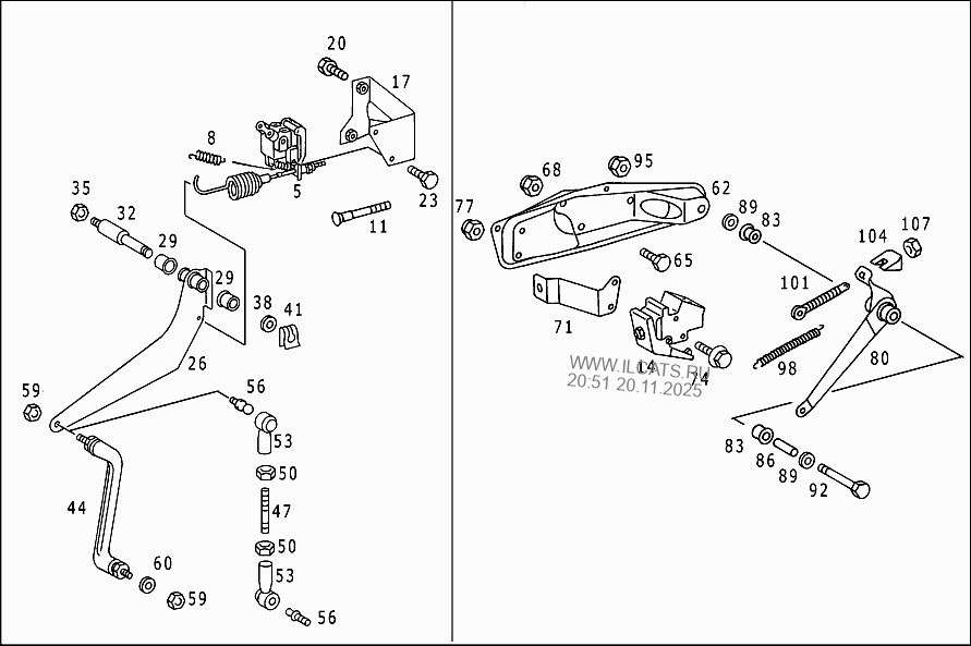 BRAKE POWER REGULATOR,HYDRAULIC MERCEDES VARIO 512 D&(667352)