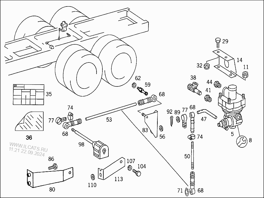 РЕГУЛЯТОР ТОРМОЗНЫХ СИЛ,УПРУГИЙ ЭЛЕМЕНТ ПОДВЕСКИ,КОМБИНИРОВАННЫЙ ...