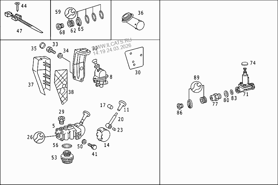 Схема пневмоподвески мерседес 2429 - фото