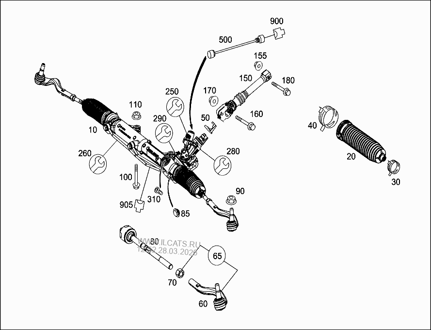 КОМПЛЕКТ ТРУБОК ДЛЯ А/М С ДИЗ. ДВИГ. MERCEDES C 200 CDI&(204207)