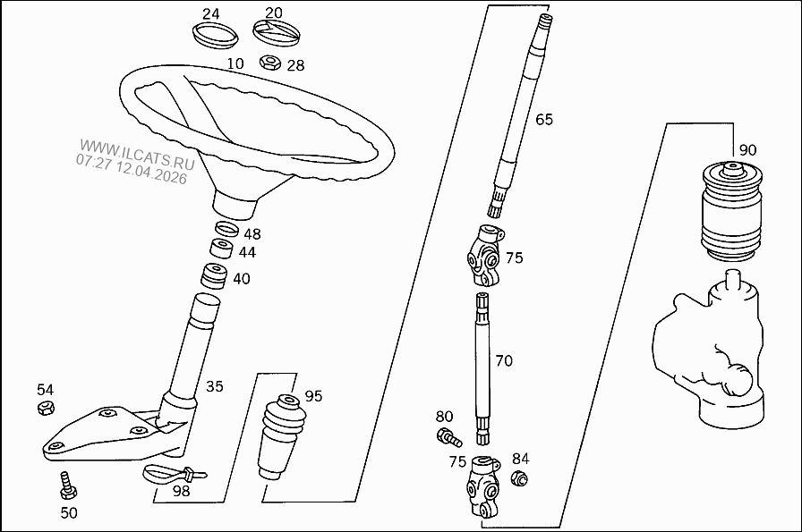 НАСОС ГИДРОУСИЛ. РУЛ. УПР. MERCEDES ML 350&(164156)